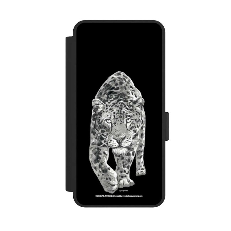 Galaxy S25 Edge NIVOflip Leopard Schwarz