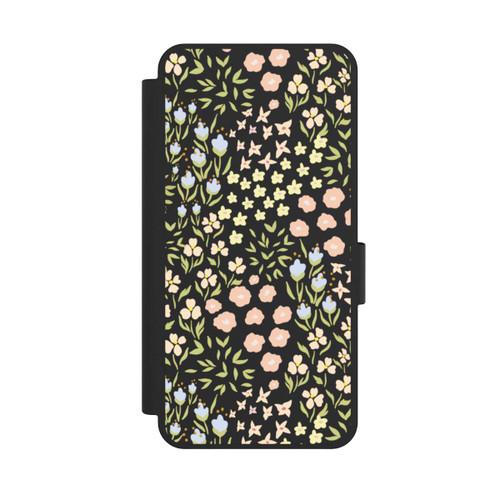 Samsung Galaxy S25 Edge NIVOflip Blumenmuster Pastell Transparent