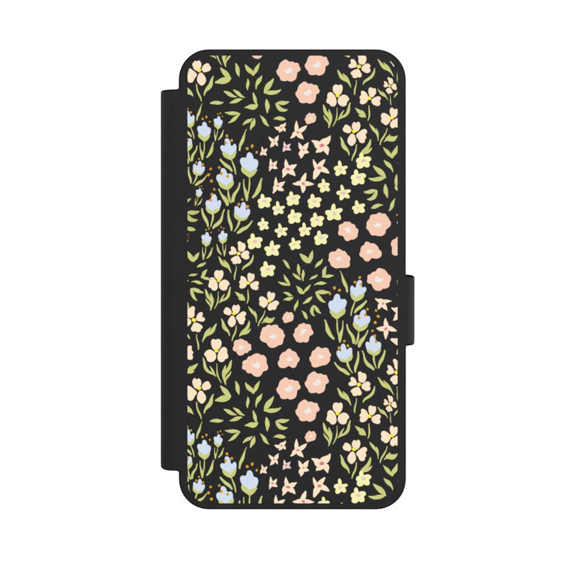 Galaxy S25 Edge NIVOflip Summer Flowers Pattern Pastel Colors Transparent