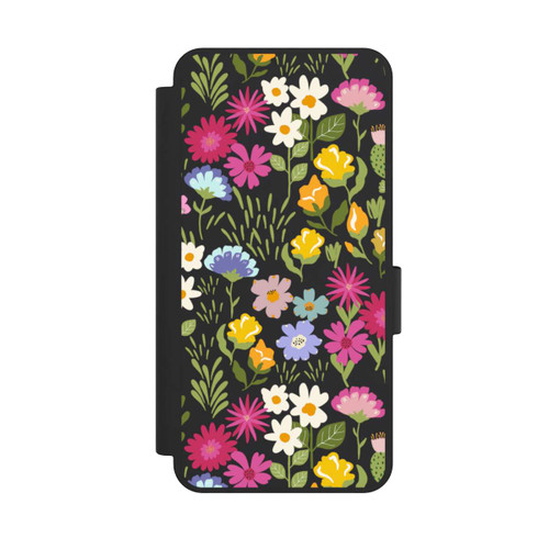 Samsung Galaxy S25 Edge NIVOflip Bunte Sommerblumen Transparent