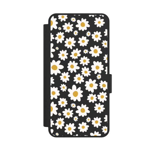 Samsung Galaxy S25 Edge NIVOflip Daisy Flower Seamless Pattern Transparent