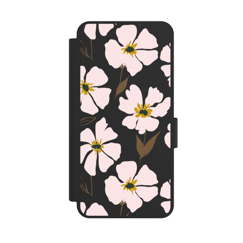Samsung Galaxy S25 Edge NIVOflip Simple Pastell Flowers Rose Transparent