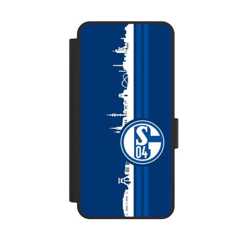 Samsung Galaxy S25 Edge NIVOflip Schalke 04 Skyline Blau