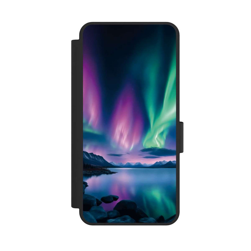 Galaxy S25 Edge NIVOflip Aurora Borealis avec IA