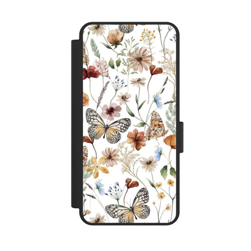 Samsung Galaxy S25 Edge NIVOflip Wildflowers and Butterflies Pattern