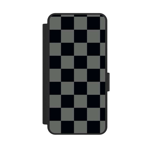 Samsung Galaxy S25 Edge NIVOflip Schachbrett Schwarz Grau