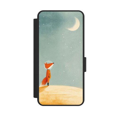 Samsung Galaxy S25 Edge NIVOflip Fuchs im Mondlicht
