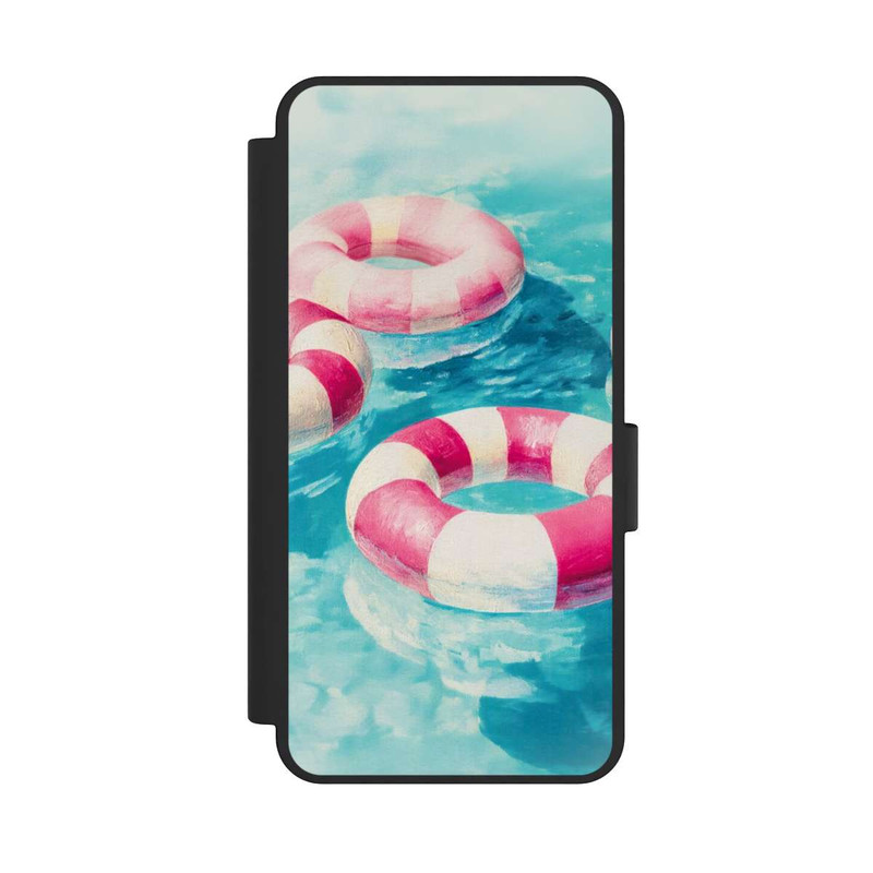 Galaxy S25 Edge NIVOflip Striped Swim Rings in The Pool