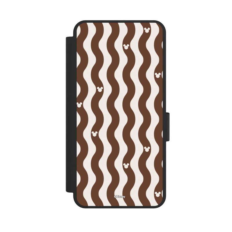 Galaxy S25 Edge NIVOflip Mickey Mouse Brown Pattern Waves