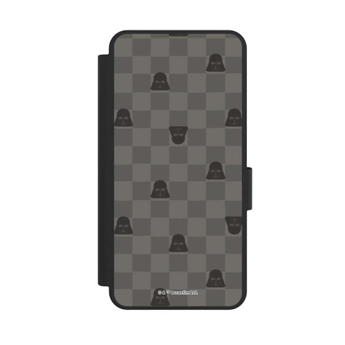 Samsung Galaxy S25 Edge NIVOflip Darth Vader Schachbrettmuster Schwarz