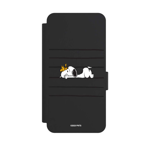 Samsung Galaxy S25 Edge NIVOflip Snoopy Woodstock Streifen Peanuts Transparent