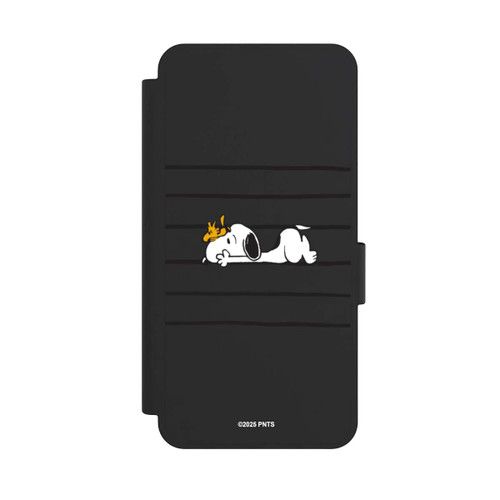 Samsung Galaxy S25 Edge NIVOflip Snoopy Woodstock Streifen Peanuts Transparent