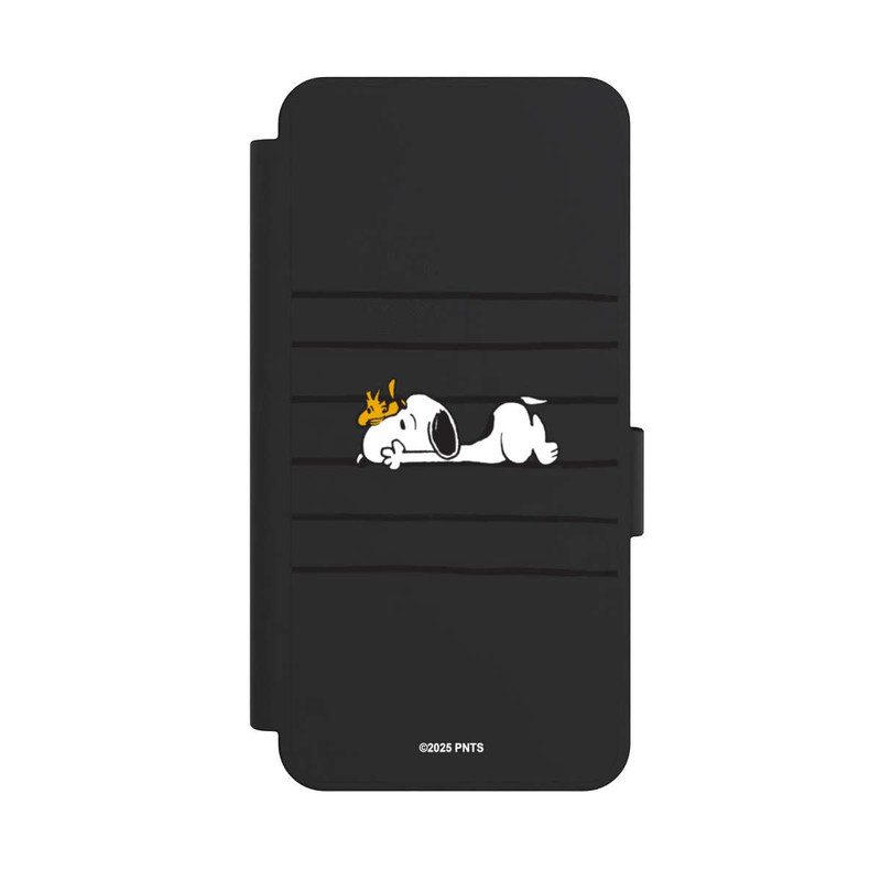 Galaxy S25 Edge NIVOflip Snoopy Woodstock Stripes Peanuts Transparent