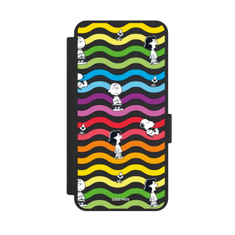 Galaxy S25 Edge NIVOflip Snoopy Pattern Rainbow Transparent