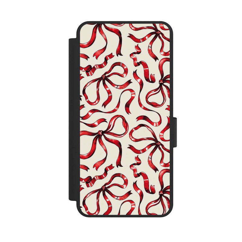 Galaxy S25 Edge NIVOflip Fine Bows Red