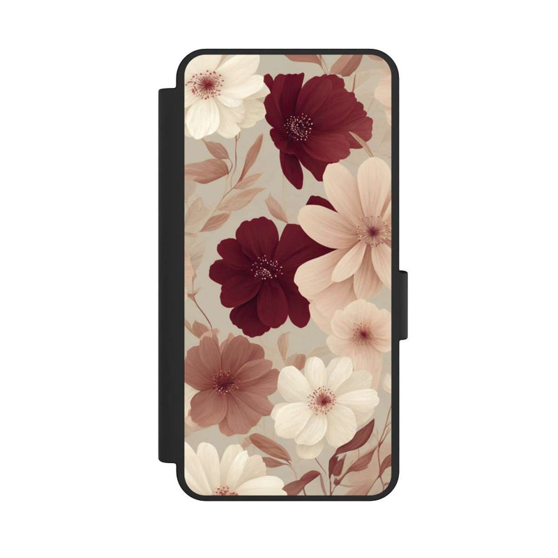 Galaxy S25 Edge NIVOflip Romantic Flowers Beige with AI