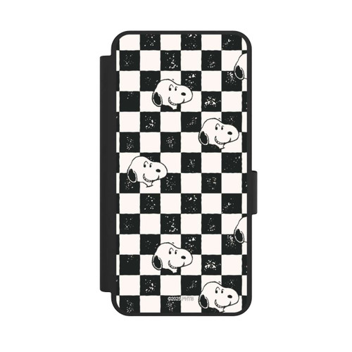 Samsung Galaxy S25 Edge NIVOflip Snoopy Heads Checked Pattern