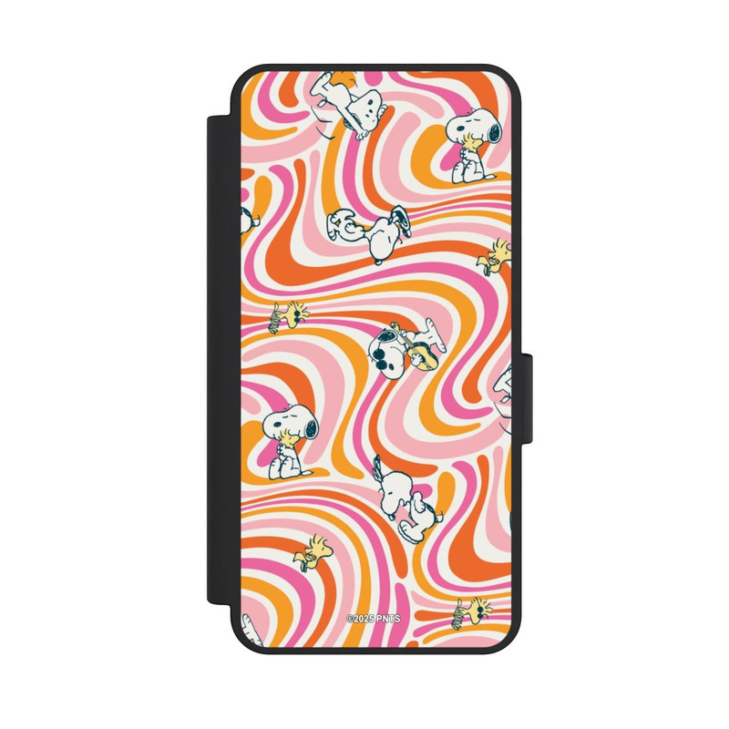 Galaxy S25 Edge NIVOflip Peanuts Hippie Pattern Orange