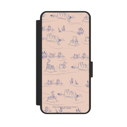 Samsung Galaxy S25 Edge NIVOflip Winnie the Pooh Retro Pattern Bridges Pink