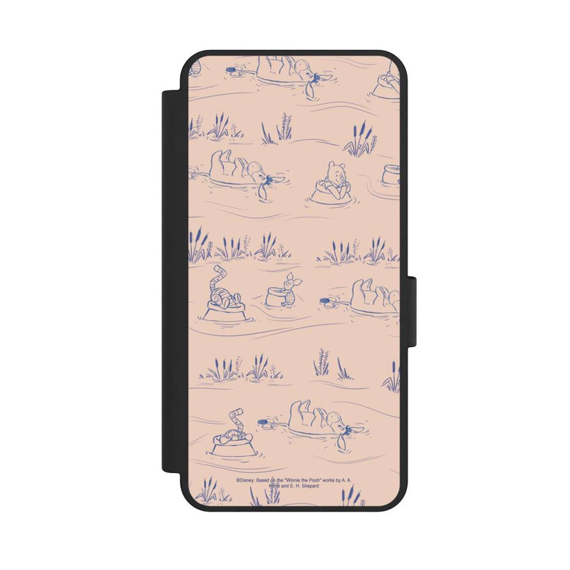 Galaxy S25 Edge NIVOflip Winnie l'Ourson Pont Rose à Motif Céramique