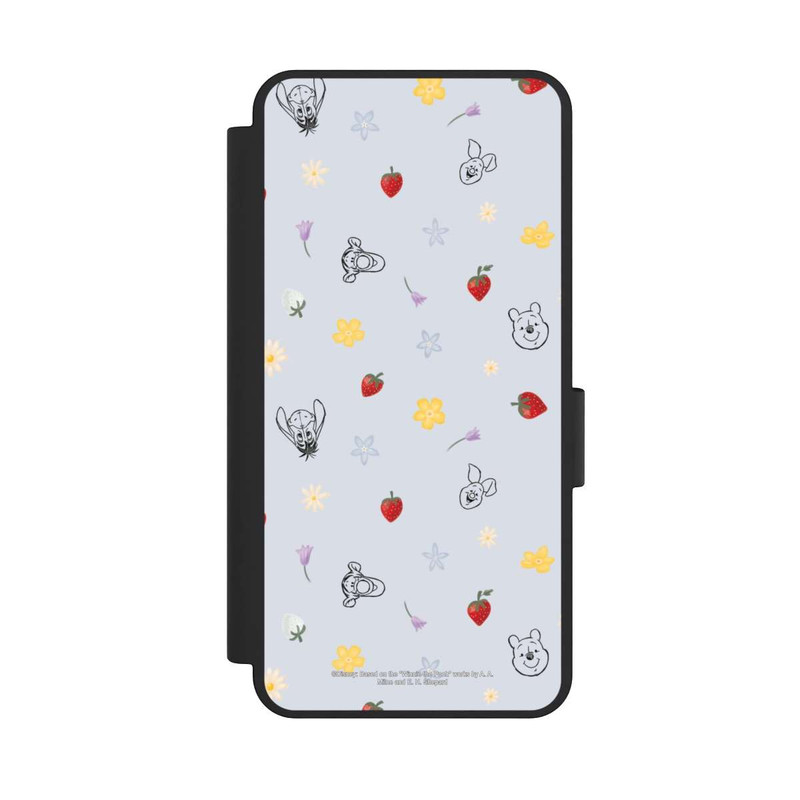 Galaxy S25 Edge NIVOflip Winnie Puuh und Freunde Erdbeer Muster Blau