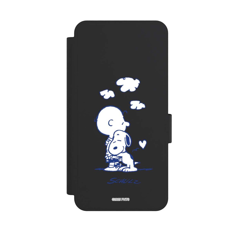 Galaxy S25 Edge NIVOflip Peanuts Charlie Brown Snoopy Hug Transparent
