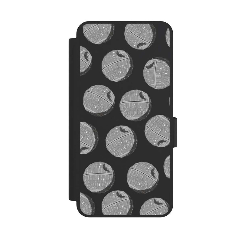 Galaxy S25 Edge NIVOflip death-star-pattern-transparent