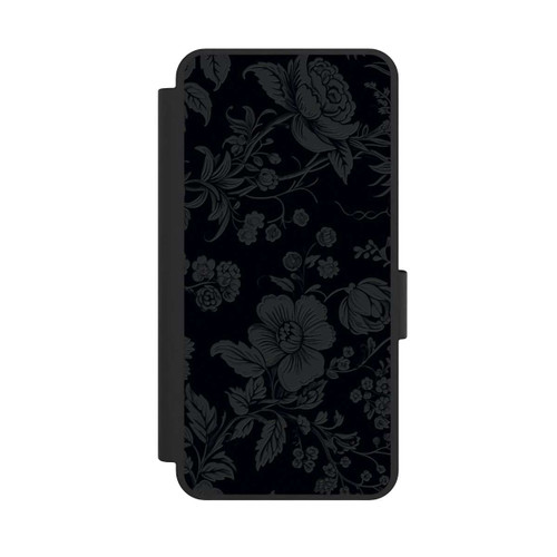 Samsung Galaxy S25 Edge NIVOflip Dunkle Blumen Vintageoptik