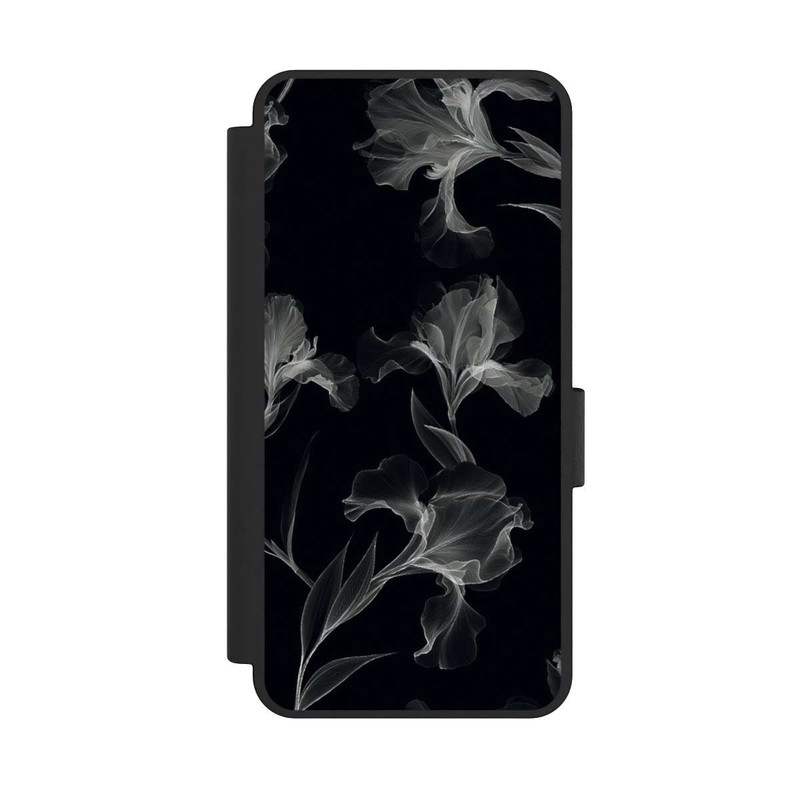 Galaxy S25 Edge NIVOflip Blumen Schwarz-Weiß Röntgenaufnahme
