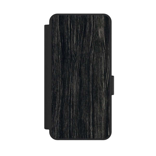 Samsung Galaxy S25 Edge NIVOflip Dunkle Holzstruktur
