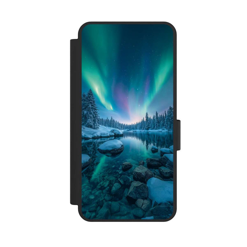 Galaxy S25 Edge NIVOflip Aurora Borealis Glow with AI