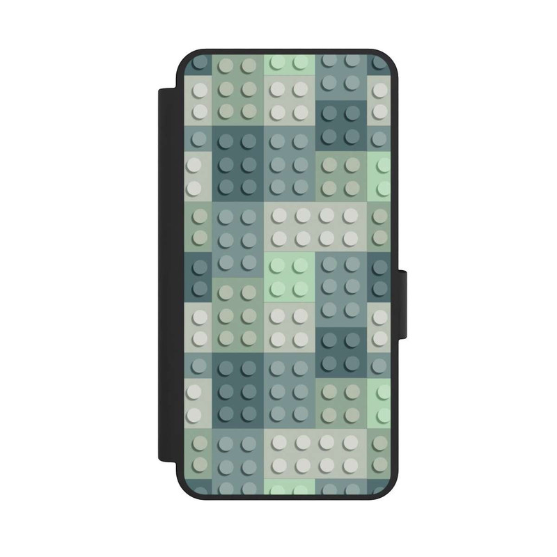 Galaxy S25 Edge NIVOflip Grünes Blockmuster