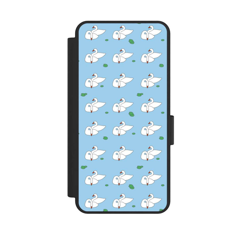 Galaxy S25 Edge NIVOflip Entenmuster Blauer Teich