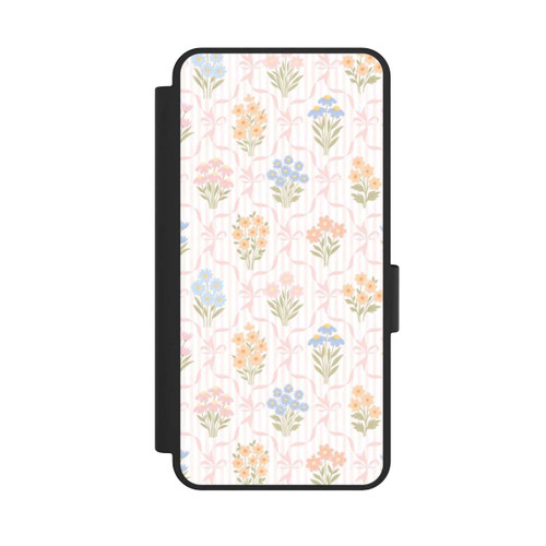 Samsung Galaxy S25 Edge NIVOflip Vintage Frühlingsblumenstrauß im Cottagecore Stil