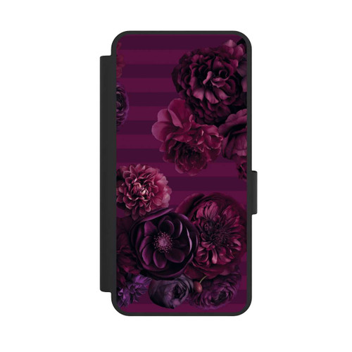 Samsung Galaxy S25 Edge NIVOflip Majestic Baroque Blossom Dream Burgundy Pink mit KI