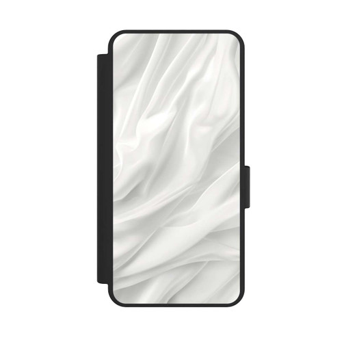 Samsung Galaxy S25 Edge NIVOflip Weiße Seidenmatte Textur mit KI