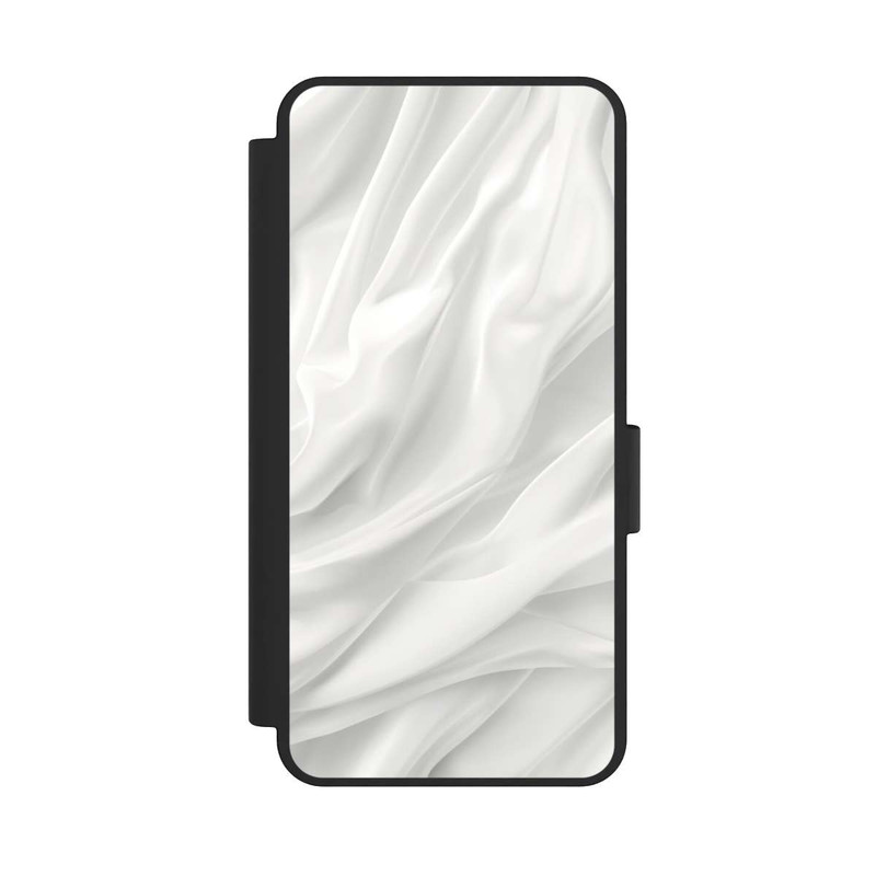 Galaxy S25 Edge NIVOflip Weiße Seidenmatte Textur mit KI