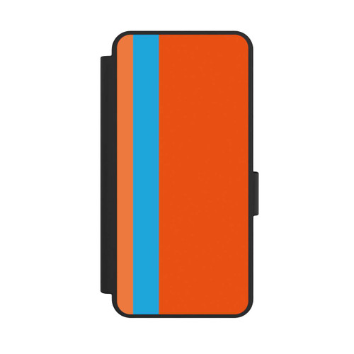 Samsung Galaxy S25 Edge NIVOflip Rayures Orange Bleu