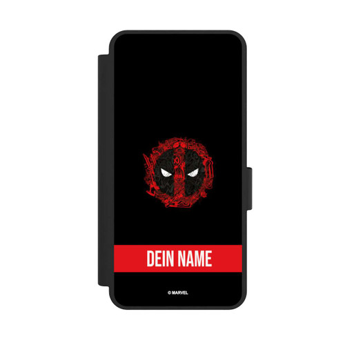 Samsung Galaxy S25 Edge NIVOflip Deadpool Logo Personalisierbar