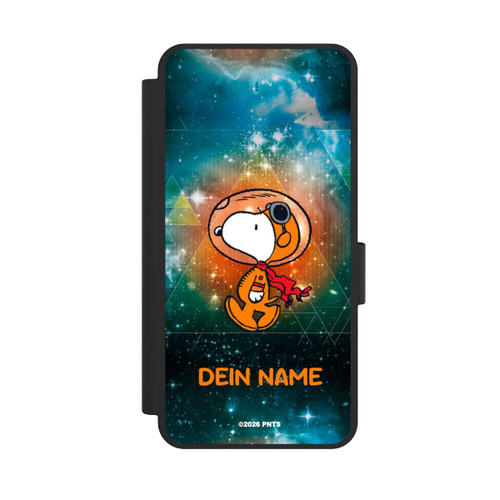 Samsung Galaxy S25 Edge NIVOflip Snoopy Weltraumreisender Personalisierbar