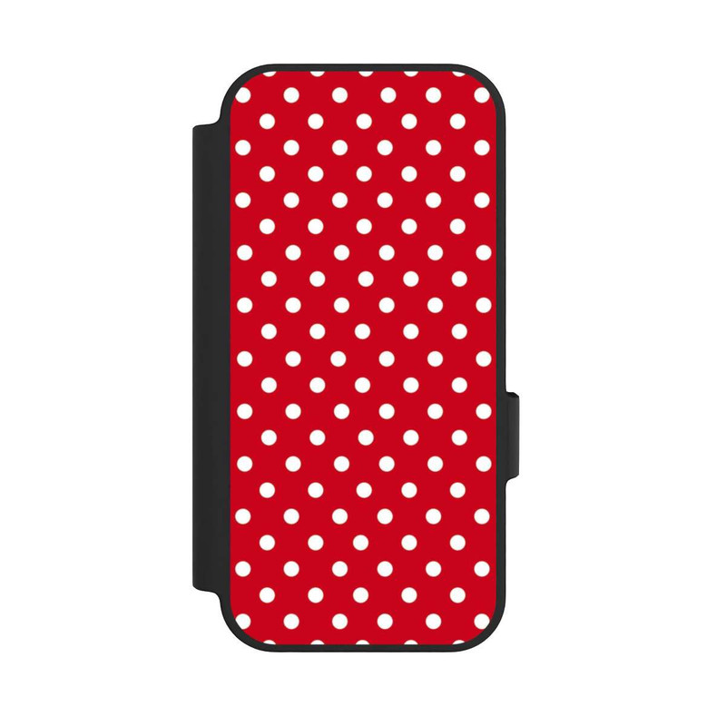 Pixel 10 NIVOflip Polka Dots Dunkelrot und Weiß