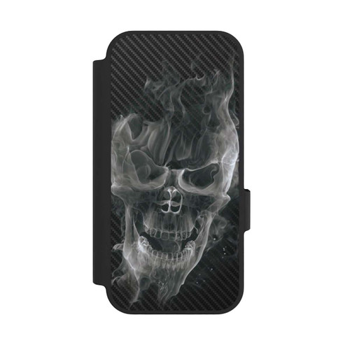 Google Pixel 10 NIVOflip rauchender Totenkopf Carbon