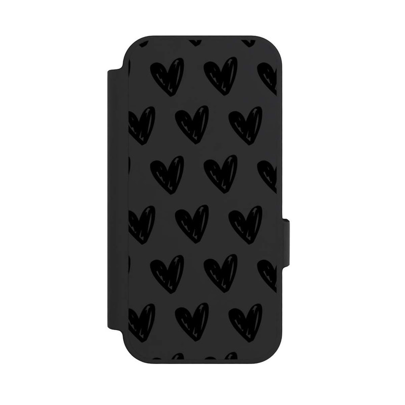 Pixel 10 NIVOflip Herzen Schwarz ohne Hintergrund