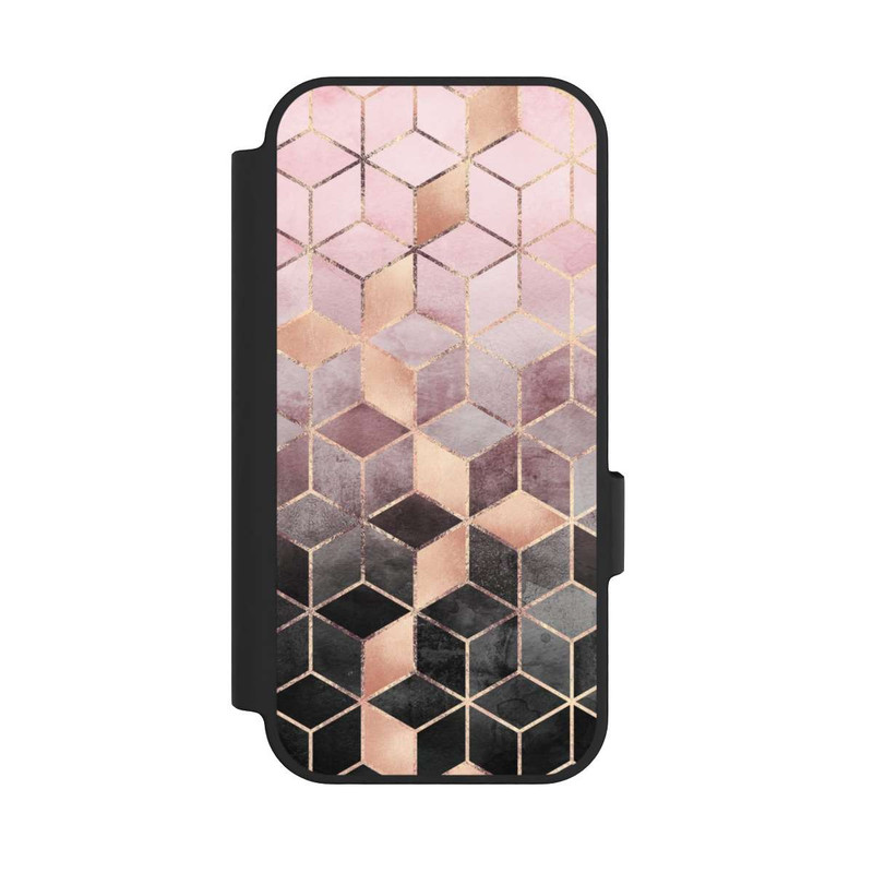 Pixel 10 NIVOflip Pink-grauer Farbverlauf Würfel Druck