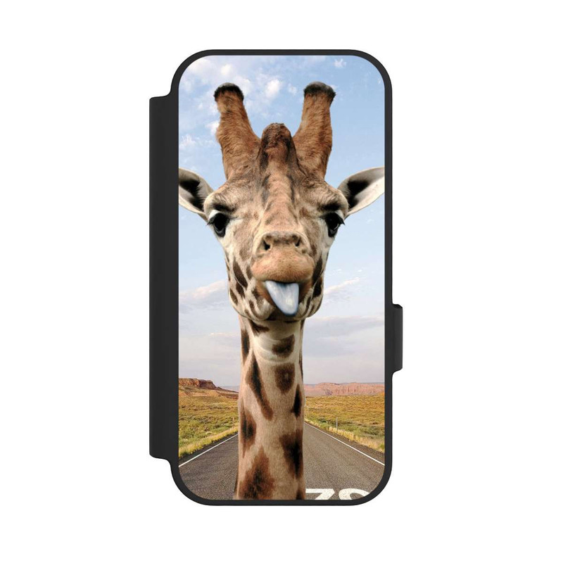 Pixel 10 NIVOflip Giraffe auf der Straße