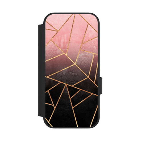 Google Pixel 10 NIVOflip Pinker und Schwarzer Stein Gold Druck