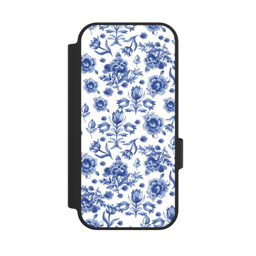 Google Pixel 10 NIVOflip Blaues Blumenmuster