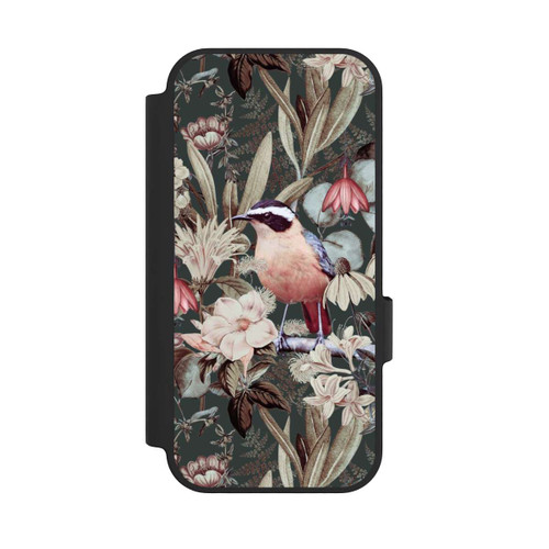 Google Pixel 10 NIVOflip Orangefarbener Vogel im Vintage Blumenmuster