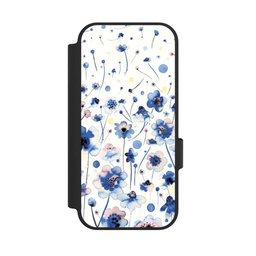Google Pixel 10 NIVOflip Watercolor Ink Blue Flowers