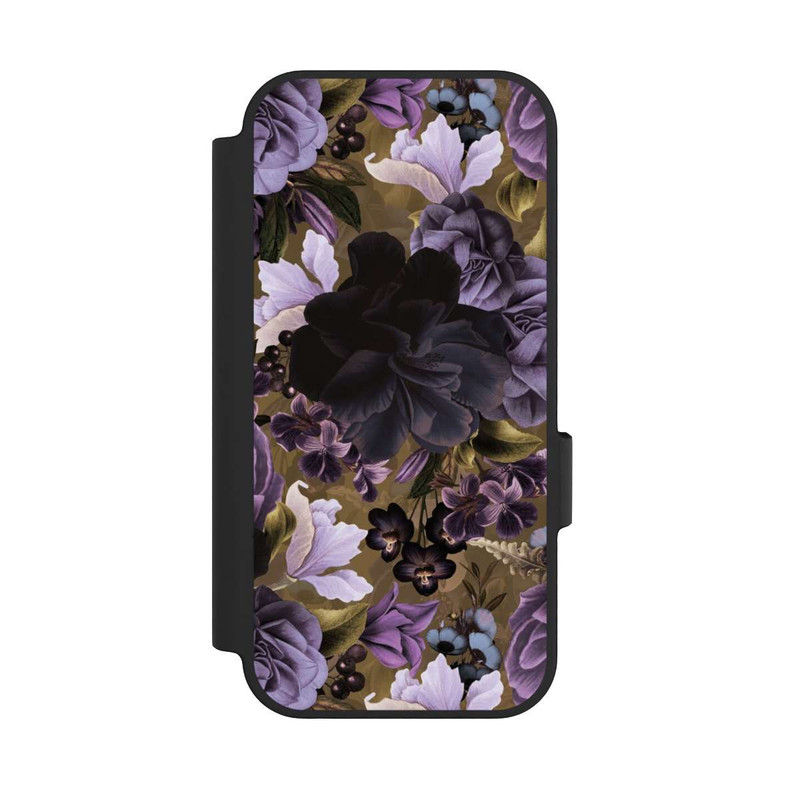 Pixel 10 NIVOflip  Lila und goldene Vintageblumen